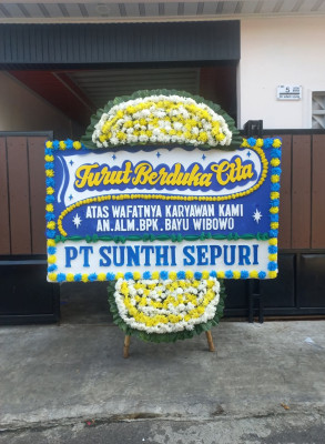 Papan Bunga Duka di Cineam
